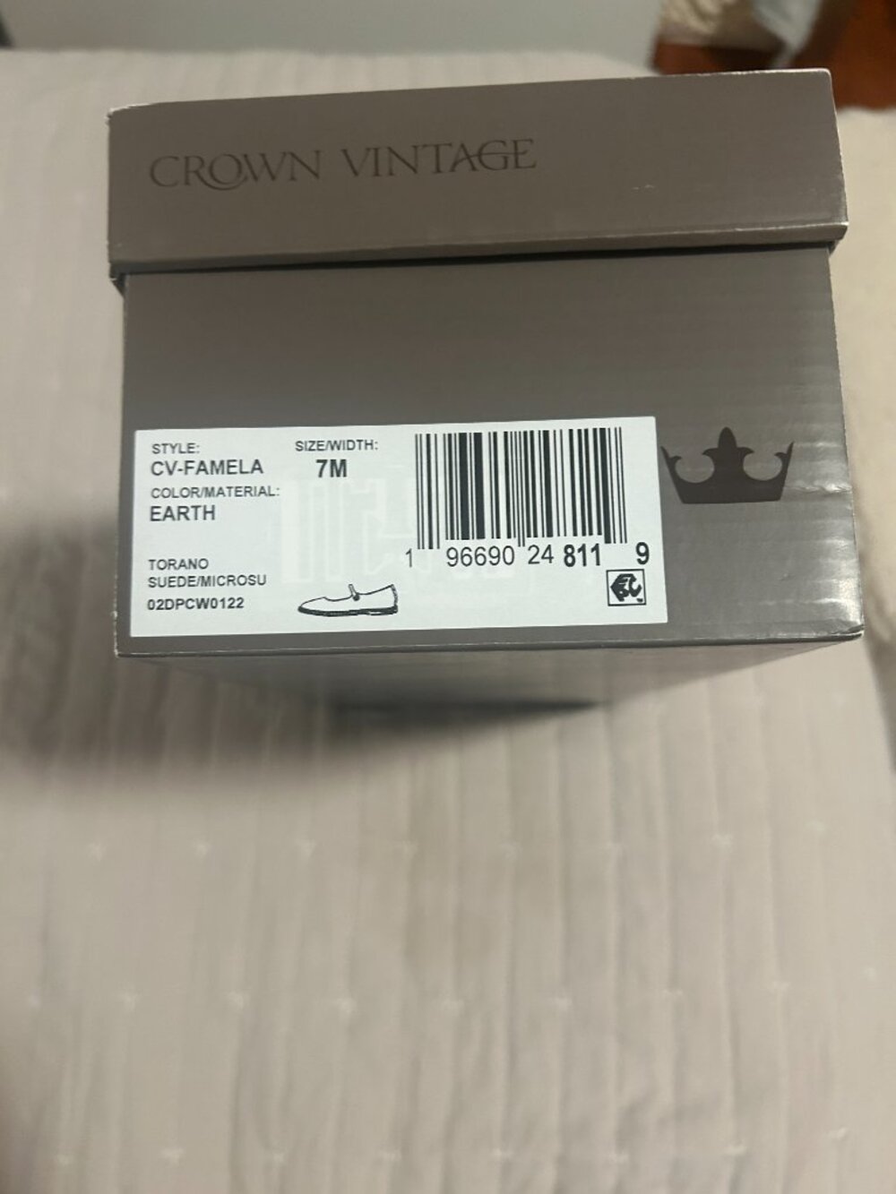 Crown Vintage Famela Mary Jane Flat Size 7 - Picture 2 of 11